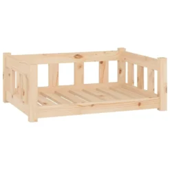 VIDAXL Lit Pour Chien 75,5x55,5x28 Cm Bois De Pin Solide