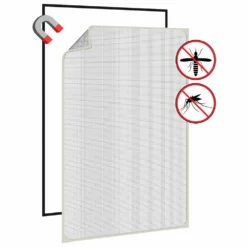 VIDAXL Moustiquaire Magnétique Pour Fenêtres Blanc 80x120 Cm -vidaXL Magasin 0d3b57c51428dd4a