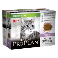 Sachets Nutrisavour Pour Chat Sénior Stérilisé à La Dinde - 10 X 85 G