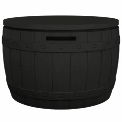VIDAXL Boîte De Rangement De Jardin 3 En 1 Noir Polypropylène -vidaXL Magasin 1d389fe5fefdfcde