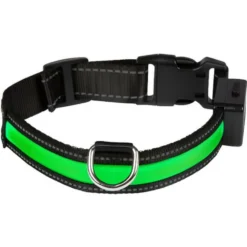 EYENIMAL Collier Lumineux Light Collar Usb Rechargeable S - Vert - Pour Chien