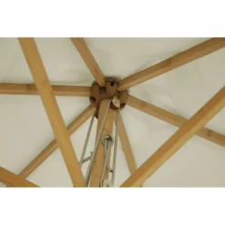 Parasol Droit Poema En Bambou Contreplaqué Et Tissu Beige Clair -vidaXL Magasin 231b7ca0617b46dc