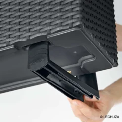 LECHUZA Supports Pour Balconnière X2 En Polypropylène, Noir -vidaXL Magasin 382602 006
