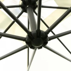 Parasol Déporté 3x3m Et 4 Dalles à Lestées Aluminium Blanc -vidaXL Magasin 42d1d476d5e817bc