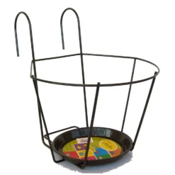 Porte-pot Avec Crochets, Gris Ø 25 Cm