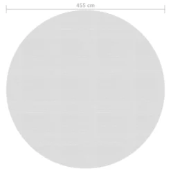 VIDAXL Film Solaire De Piscine Flottant Pe 455 Cm Gris -vidaXL Magasin 470230234865edc4