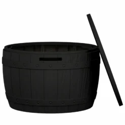 VIDAXL Boîte De Rangement De Jardin 3 En 1 Noir Polypropylène -vidaXL Magasin 6078c6493f6490d9