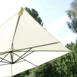 Parasol Déporté Carré 3x3m Aluminium écru -vidaXL Magasin 614502a6b163fd87