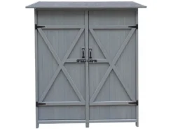 Armoire De Jardin "espacio" - 140 X 49 X 162 Cm - Anthracite