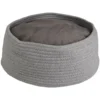 Panier + Coussin Rond Hebe. Ø 33 X 15 Cm. Couleur Gris. Pour Chat.