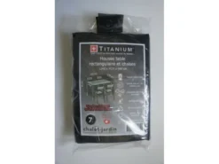 Housse De Protection Pour Table Rectangulaire + Chaises 240 X 170 X 85 Cm - Noir -vidaXL Magasin 62703794c80fe3.87237424