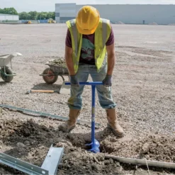 Tarière Pour Poteau 1070 X 155 Mm Bleu 24414 -vidaXL Magasin 630d1e7b9018b7.11872996