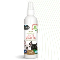 Lotion Anti-démangeaisons Chien Chat - Bio Certifié Ecocert- Tous Pelages- 240ml