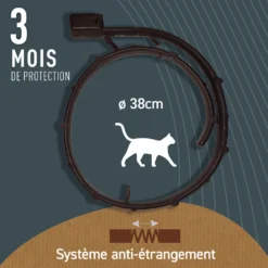 Collier Anti Puces Chat -antiparasitaire -origine Végétale - 6 Colliers -vidaXL Magasin 635143097605f4.93007197