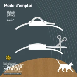 Collier Anti Puces Chat -antiparasitaire -origine Végétale - 6 Colliers -vidaXL Magasin 63514309938b03.64543460