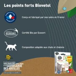 Pipettes Anti Puces Chat/chaton Bio - Certifié Ecocert - 6 Pipettes* 1ml -vidaXL Magasin 6351430f6d65d9.48438703