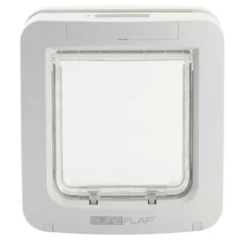 Sureflap Grande Chatiere A Puce électronique - Blanc - 178 Mm X 170 Mm (mémorisation D'un Maximum De 32 Puces)