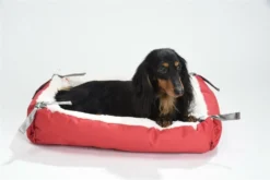 Panier Chat "square" Rouge S