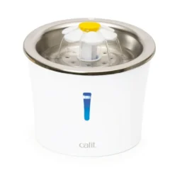 Catit Fontaine Fleur Acier Inoxydable 3l Leds 760 G, Blanc