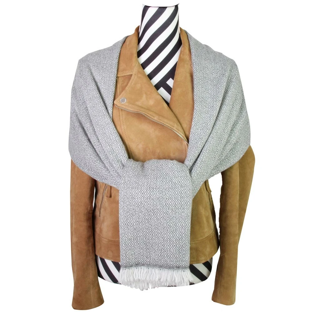 Etole / Pashmina Femme Gris Foncé 3 Etole / Pashmina Femme Gris Foncé – Image 3