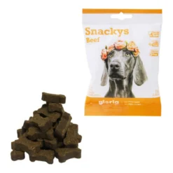 Gloria Snack Pour Chiens Display Snackys 30 X 75 G Bœuf