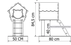 Maisonnette Pour Chat Avec Griffoir (beige) -vidaXL Magasin 63d7c67d10d2c7.70005041