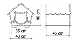 Maisonnette Pour Chat Avec Griffoir (beige) -vidaXL Magasin 63d7c67d1a0874.69486248