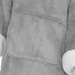 Plaid Sweat Flan Gris S-m - Atmosphera -vidaXL Magasin 63e63557e030a1.15367777