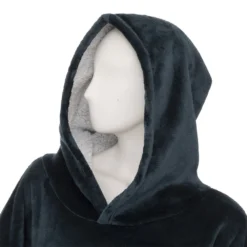 Plaid Sweat Flan Bleu S-m - Atmosphera -vidaXL Magasin 63e6355a057ee8.31511723