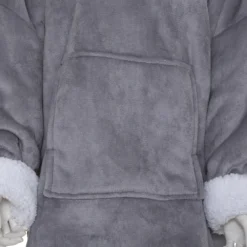 Plaid Sweat Manche Flan Gris - Atmosphera -vidaXL Magasin 63e6355e61d8a7.09151405