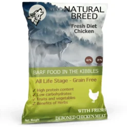 Fresh Diet Chicken - Croquettes Chien Chiot, Viande Fraîche Poulet Désossé, 2kg