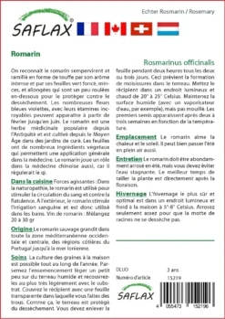 Kit De Culture - Romarin - 100 Graines - Rosmarinus Officinalis -vidaXL Magasin 640641bc5a3695.92918308