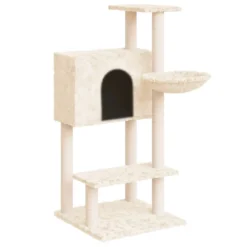 VIDAXL Arbre à Chat Avec Griffoirs En Sisal Crème 108,5 Cm