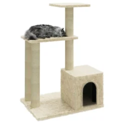 VIDAXL Arbre à Chat Avec Griffoirs En Sisal Crème 71 Cm -vidaXL Magasin 641daddc7a79e4.80883020