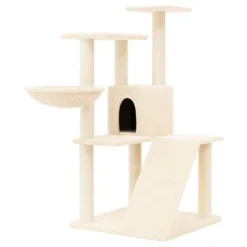 VIDAXL Arbre à Chat Avec Griffoirs En Sisal Crème 94 Cm