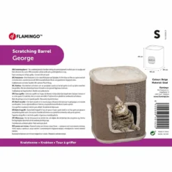 Flamingo Arbre à Chat 2 En 1 George S 40x40x49 Cm Beige -vidaXL Magasin 641daded531510.92487699