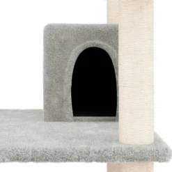VIDAXL Arbre à Chat Avec Griffoirs En Sisal Gris Clair 162 Cm -vidaXL Magasin 641dadfe9eafc4.18436914