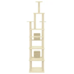 VIDAXL Arbre à Chat Avec Griffoirs En Sisal Crème 216 Cm -vidaXL Magasin 641dae14729357.45413258