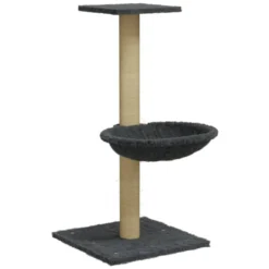 VIDAXL Arbre à Chat Avec Griffoir En Sisal Gris Foncé 74 Cm