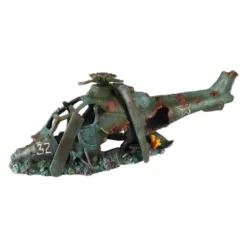 Hélicoptère 74,5x22,5x25 Cm Polyrésine
