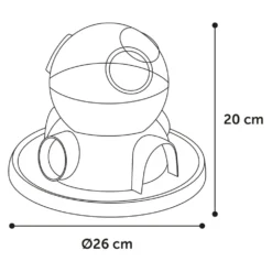Flamingo Distributeur De Friandises Pour Chats Diso Blanc Et Bleu -vidaXL Magasin 64232f089807c5.06569241