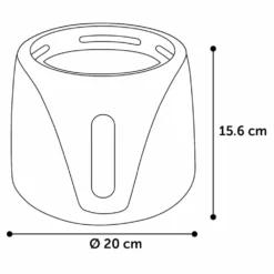 Flamingo Distributeur D'eau Automatique Pour Animaux Adriana 2 L Gris -vidaXL Magasin 64232f13584a83.03193268