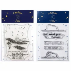 6 Tampons Transparents Le Petit Prince Avion Et Boa