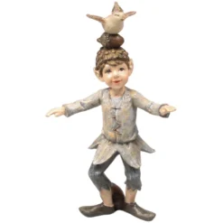 Figurine Fée En Résine Avec Oiseau
