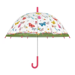 ESSCHERT DESIGN Parapluie Enfant Transparent Papillons