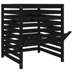 VIDAXL Composteur Noir 82,5x82,5x99,5 Cm Bois Massif De Pin -vidaXL Magasin 64302913ddbbd7.16689540