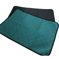 2 Tapis éducateur Lavable Et Réutilisable, M 69 X 41.5 Cm Gris Vert, Pour