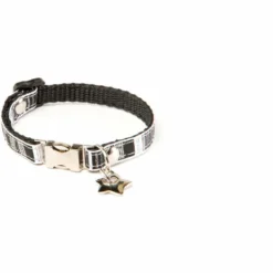 MARTIN SELLIER Alter Ego - Collier Pour Chiens En Nylon Avec Strass - Taille L. 18-28 Cm X L. 1 Cm
