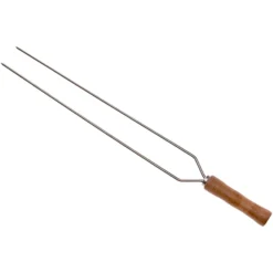 Braai - Brochette Double 75cm Pour Barbecue Bois