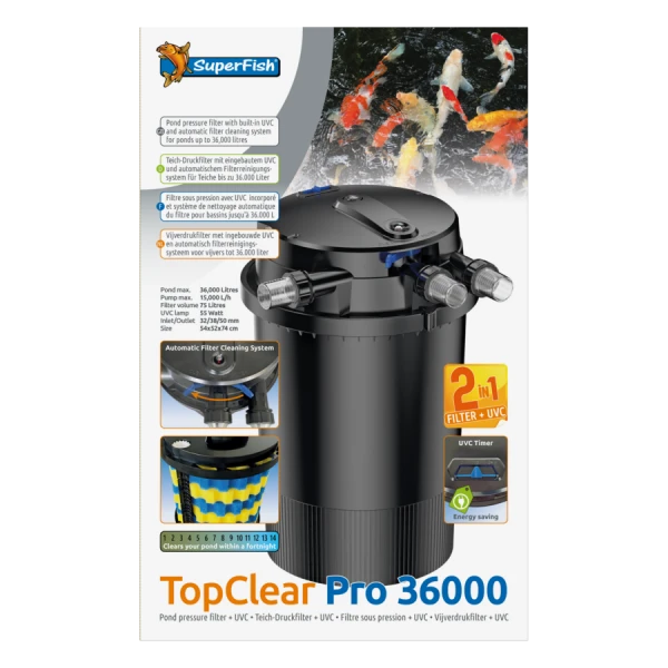 Superfish Filtre Topclear Pro 36000 Uvc55w 2 Superfish Filtre Topclear Pro 36000 Uvc55w – Image 2